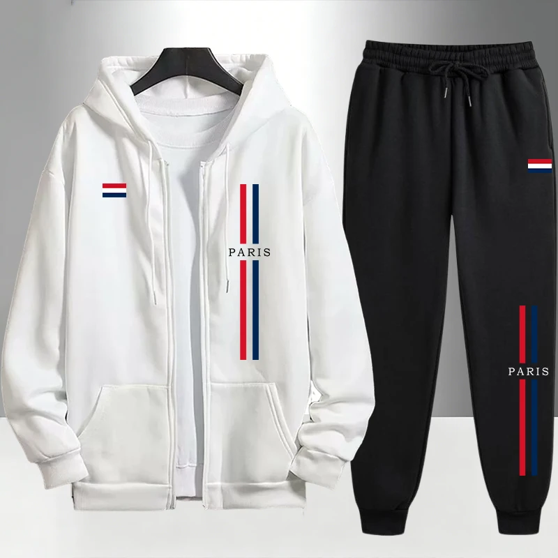 Paris Men'S Fashion - Paris Fashion Men's Set Zipper Outerwear