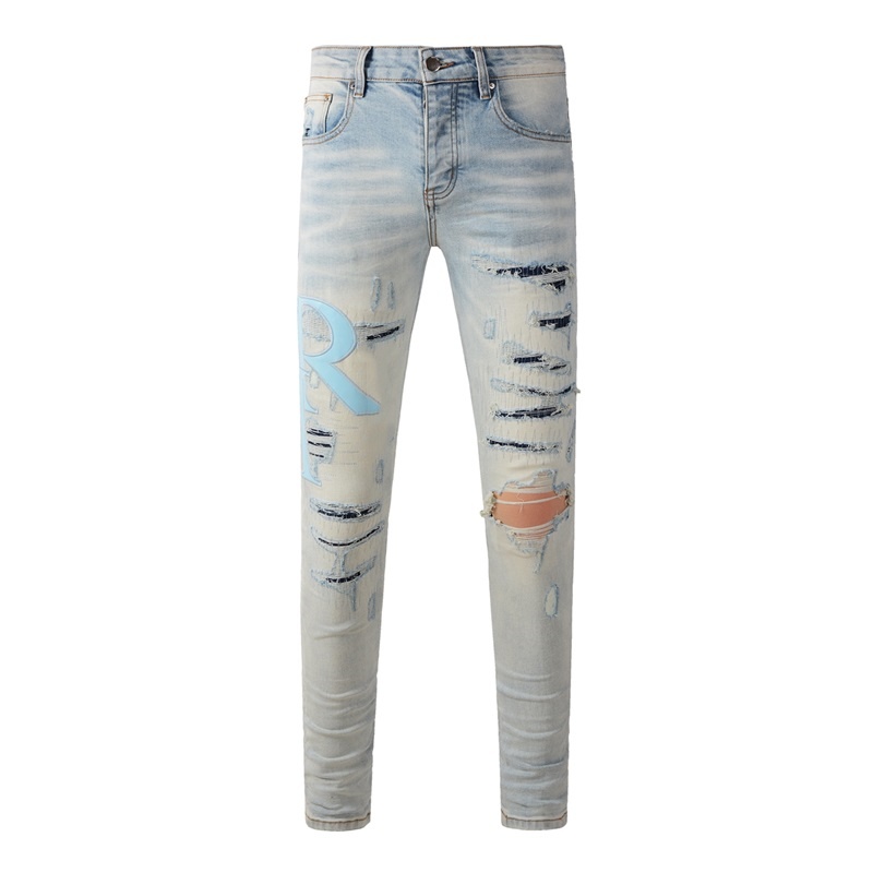 Skinny Jeans Ripped - Fashion Americans Brands Men's Jeans Luxury