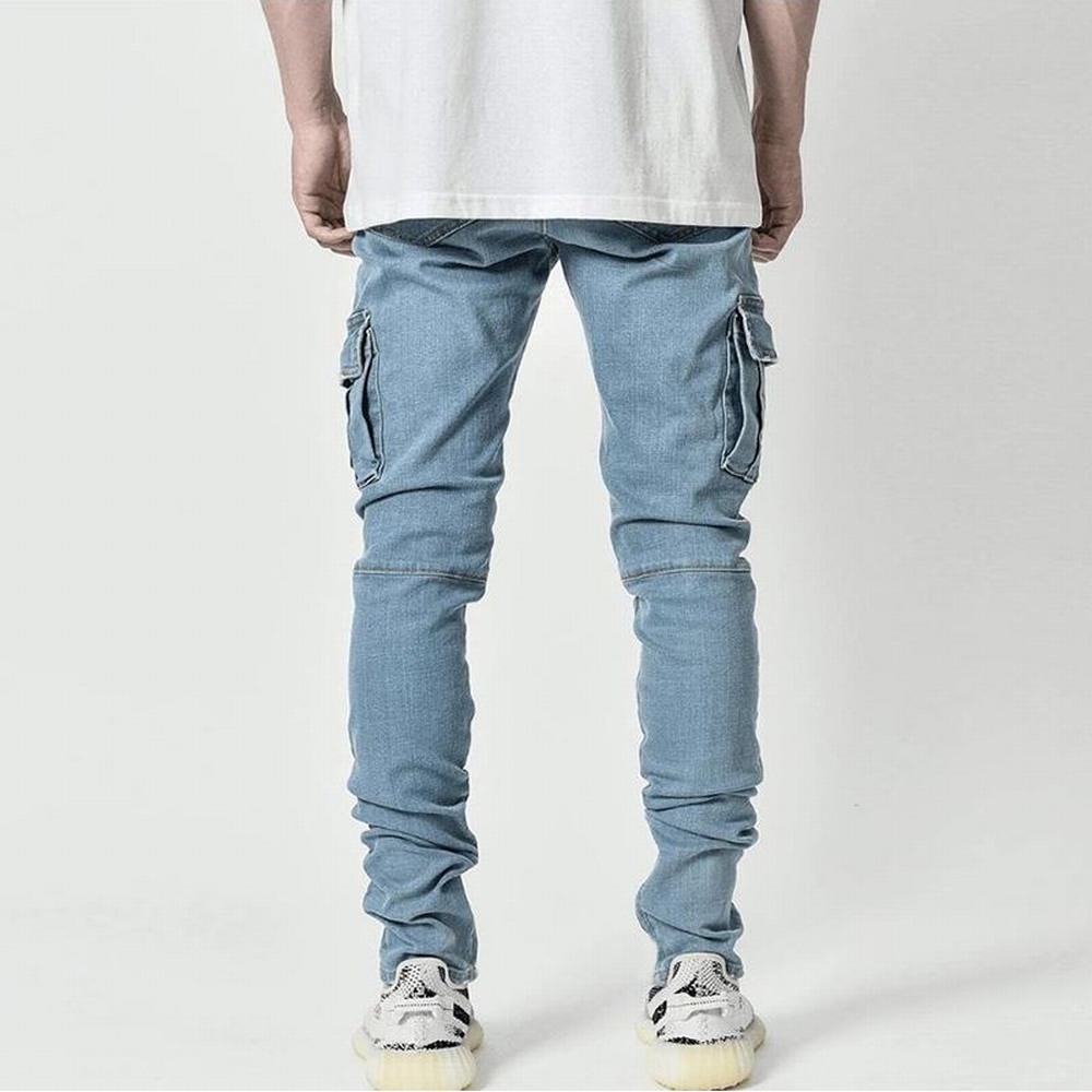 Street Elastic Jeans Men Denim - Skinny Jeans Ripped review and price