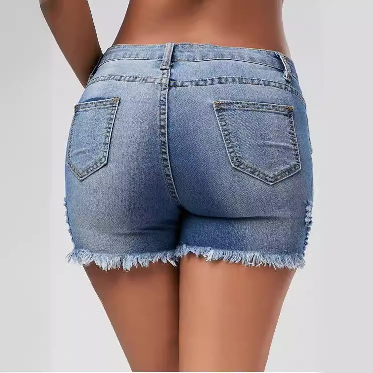 Shorts Women Hole Jeans Short  - Skinny Jeans Ripped review and price