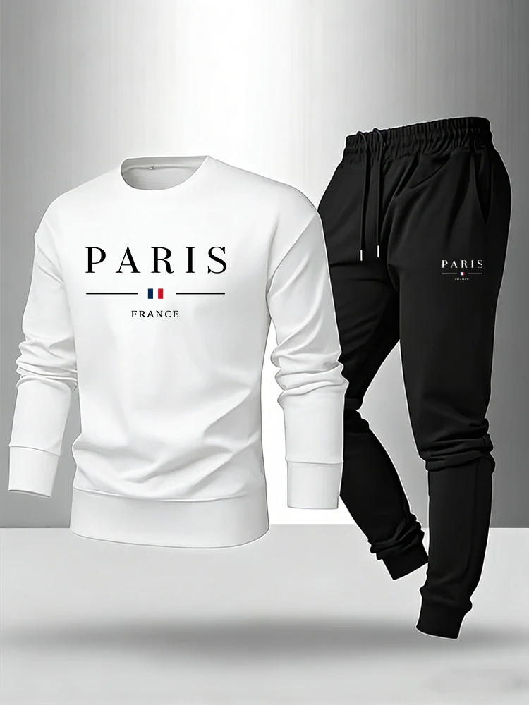 Paris Print Men's Set Pullover - Paris Men'S Fashion review and price
