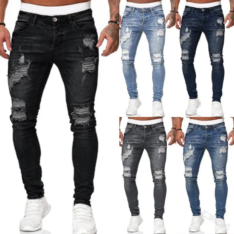 Ripped Men Jeans Denim Pant Mi - Skinny Jeans Ripped review and price