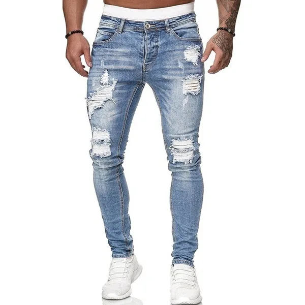 Ripped Men Jeans Denim Pant Mi - Skinny Jeans Ripped review and price