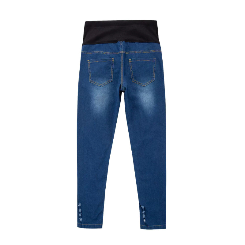Hot Sale Cotton Denim Maternit - Skinny Jeans Ripped review and price
